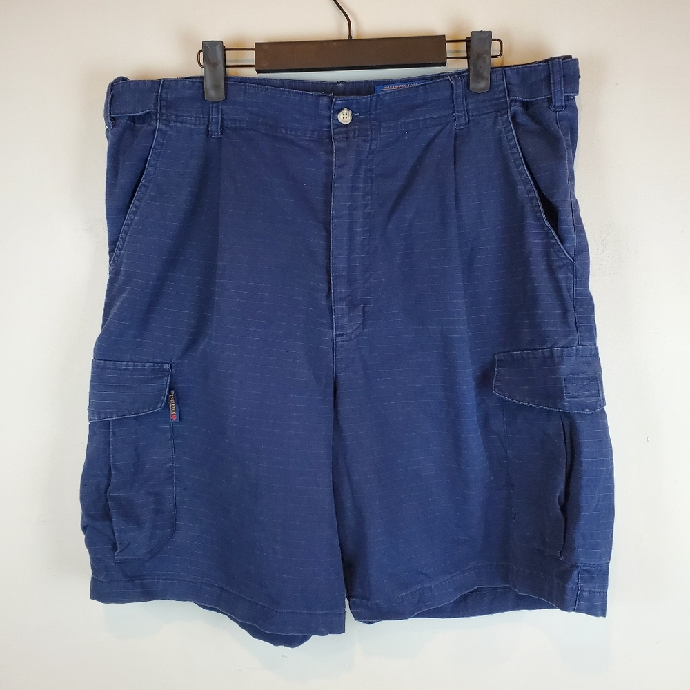 Pendleton Blue Ripstop Cargo Khaki Shorts Size 30 Mens
